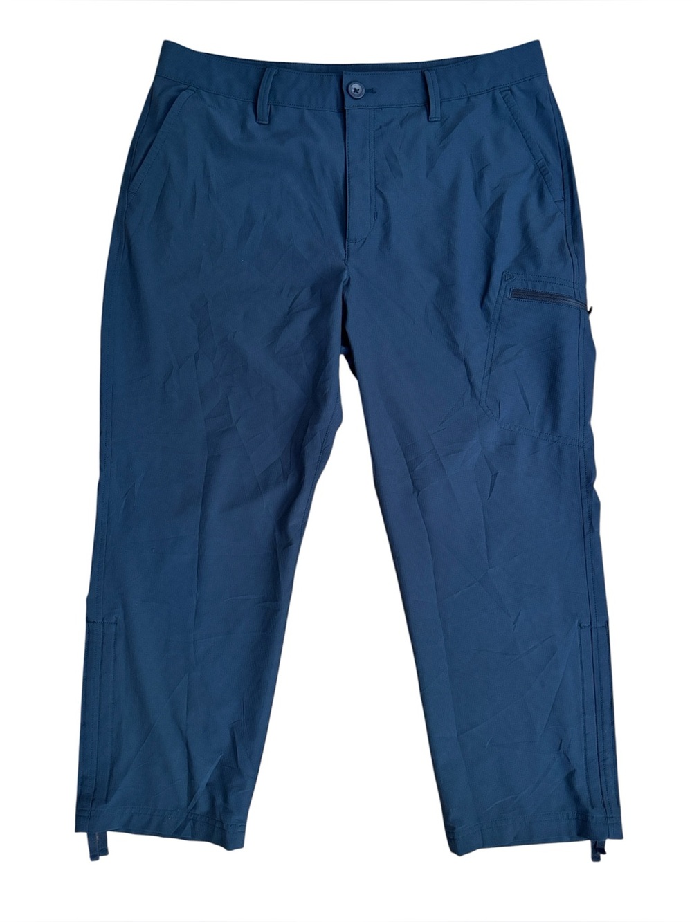 Eddie Bauer Blue Stretch Ripstop Crop Pants Size 10